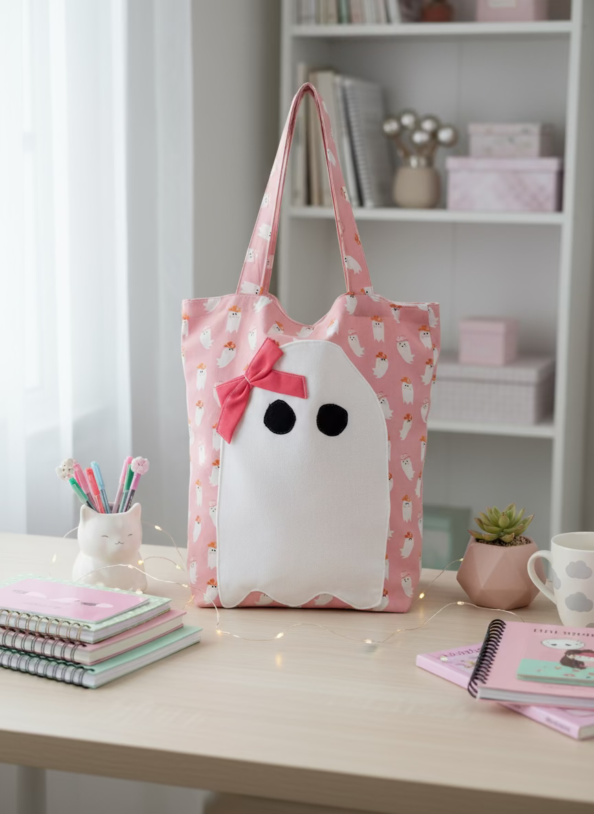 Little Ghost Tote Bags