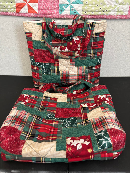 Quilted Christmas Tote