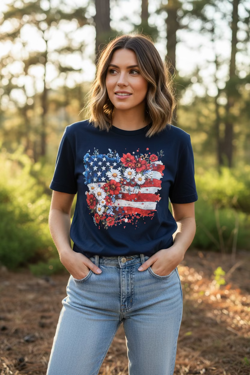 American Flag Flowers