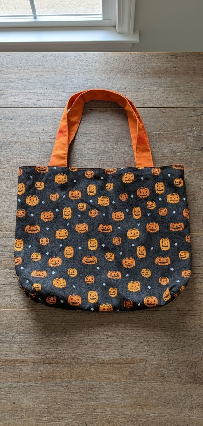 Glow in the dark Pumpkin Tote