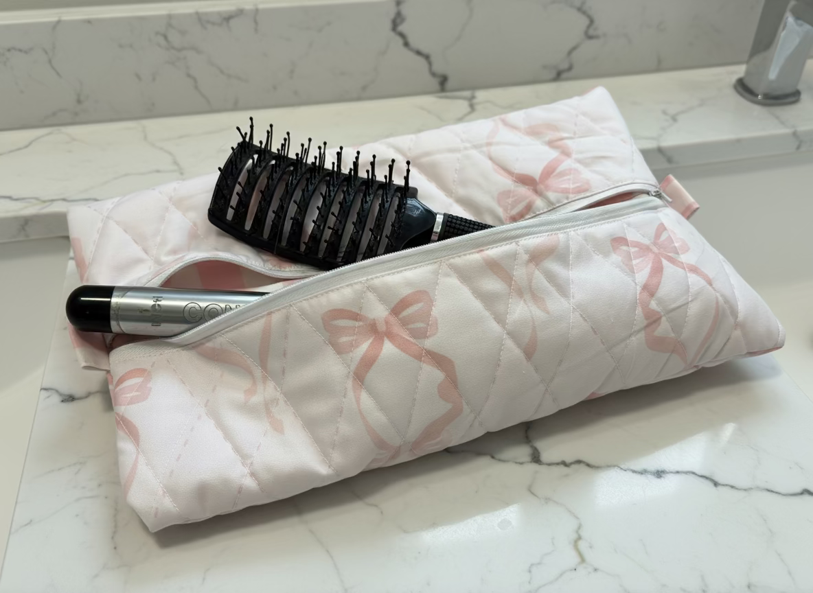 Blush and Bows Hair Tools Bag