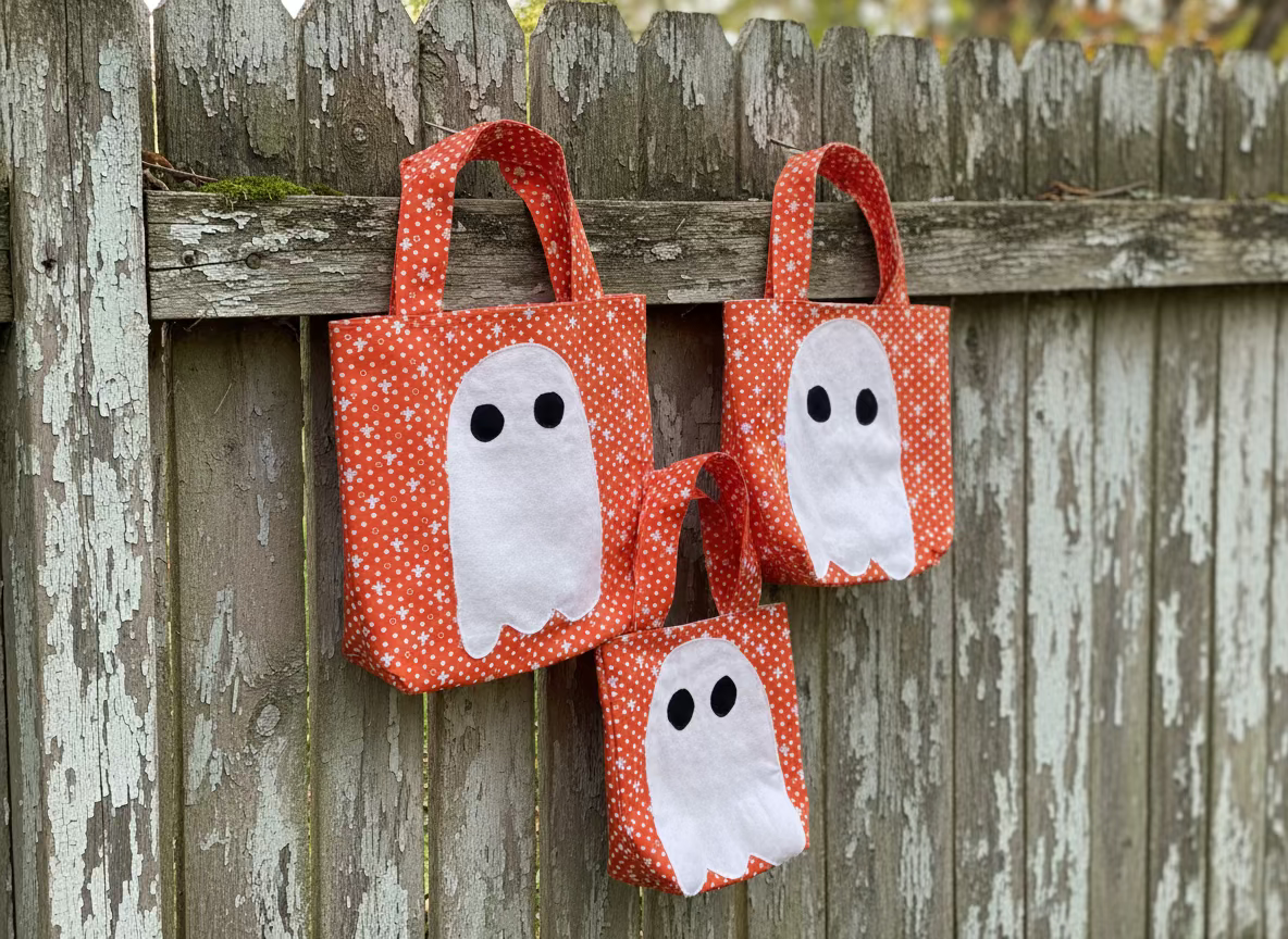 Little Ghost Tote Bags
