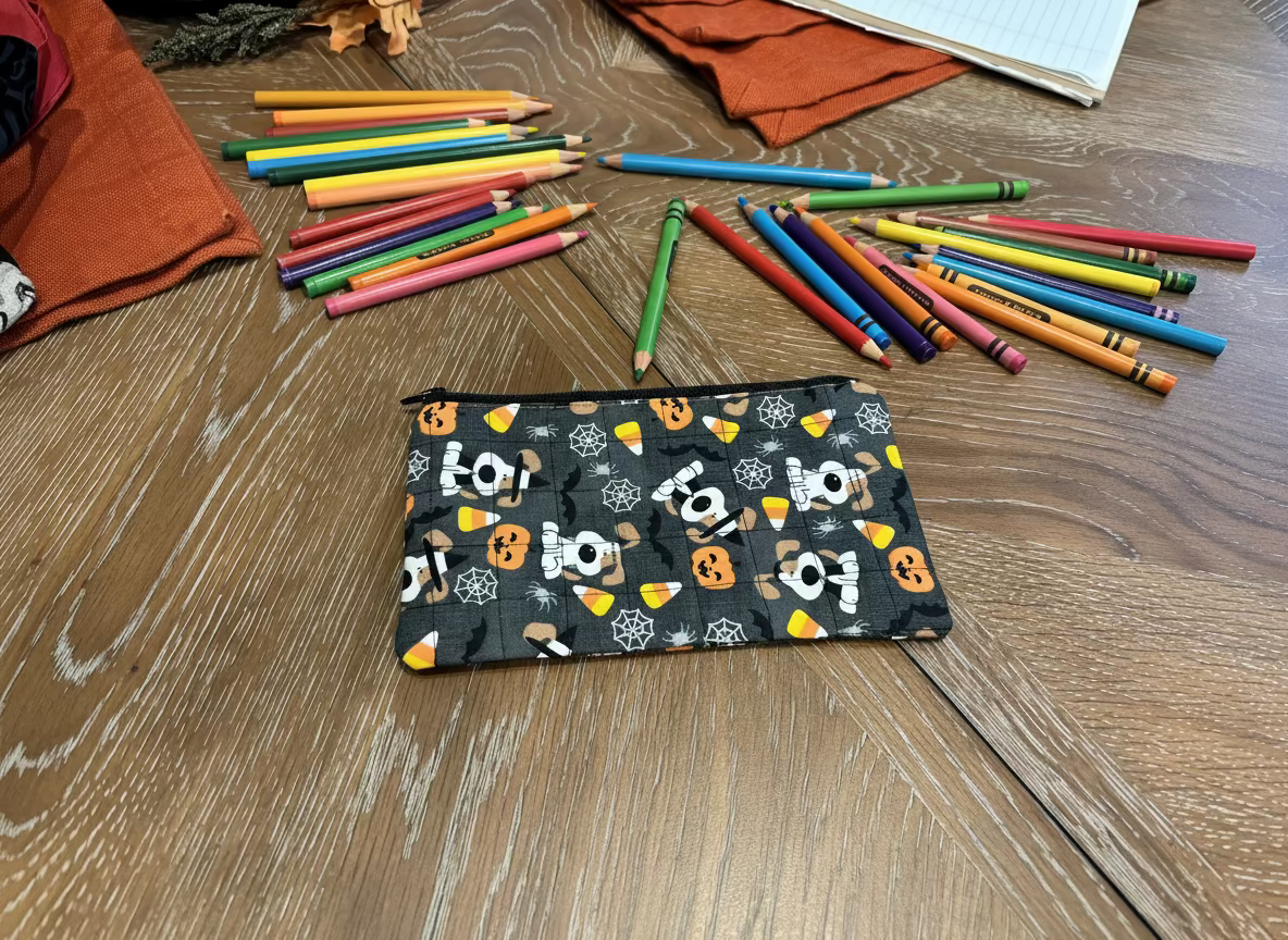 Halloween Puppies Zippered Pouch