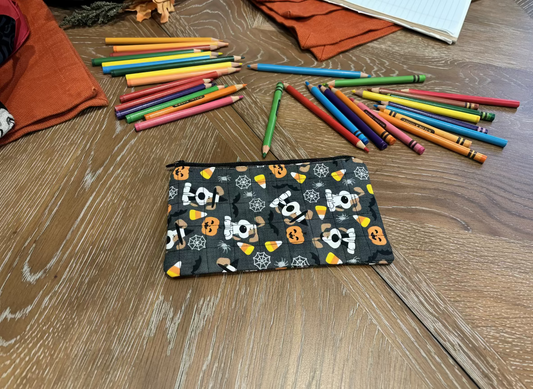 Halloween Puppies Zippered Pouch