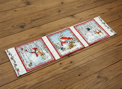 Snowman Quilted Table Runner