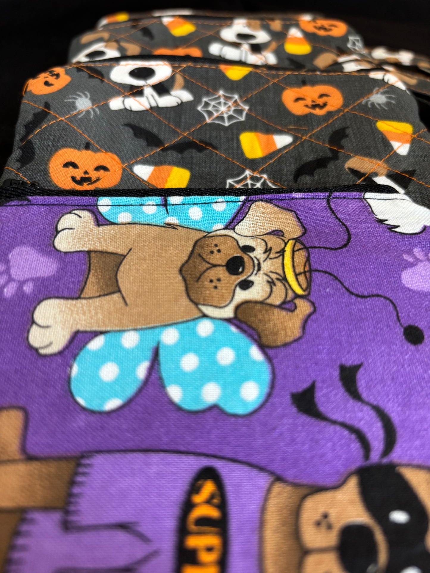 Halloween Pups Keychain Wallets