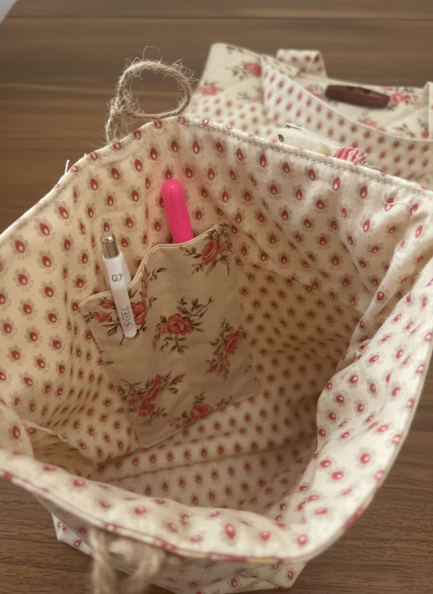 Bible Tote Fall Roses