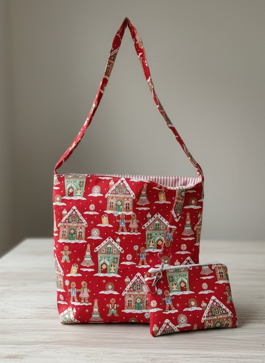 Christmas Gingerbread Tote Bag