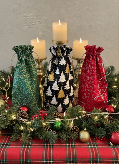 Christmas Wine Bottle Gift Bags