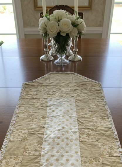 Christmas Gold Extra Long Table Runner
