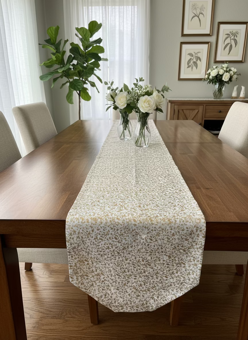 Christmas Gold Extra Long Table Runner