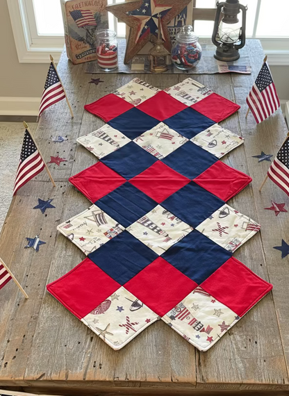 Patriotic Patchwork Table Runner