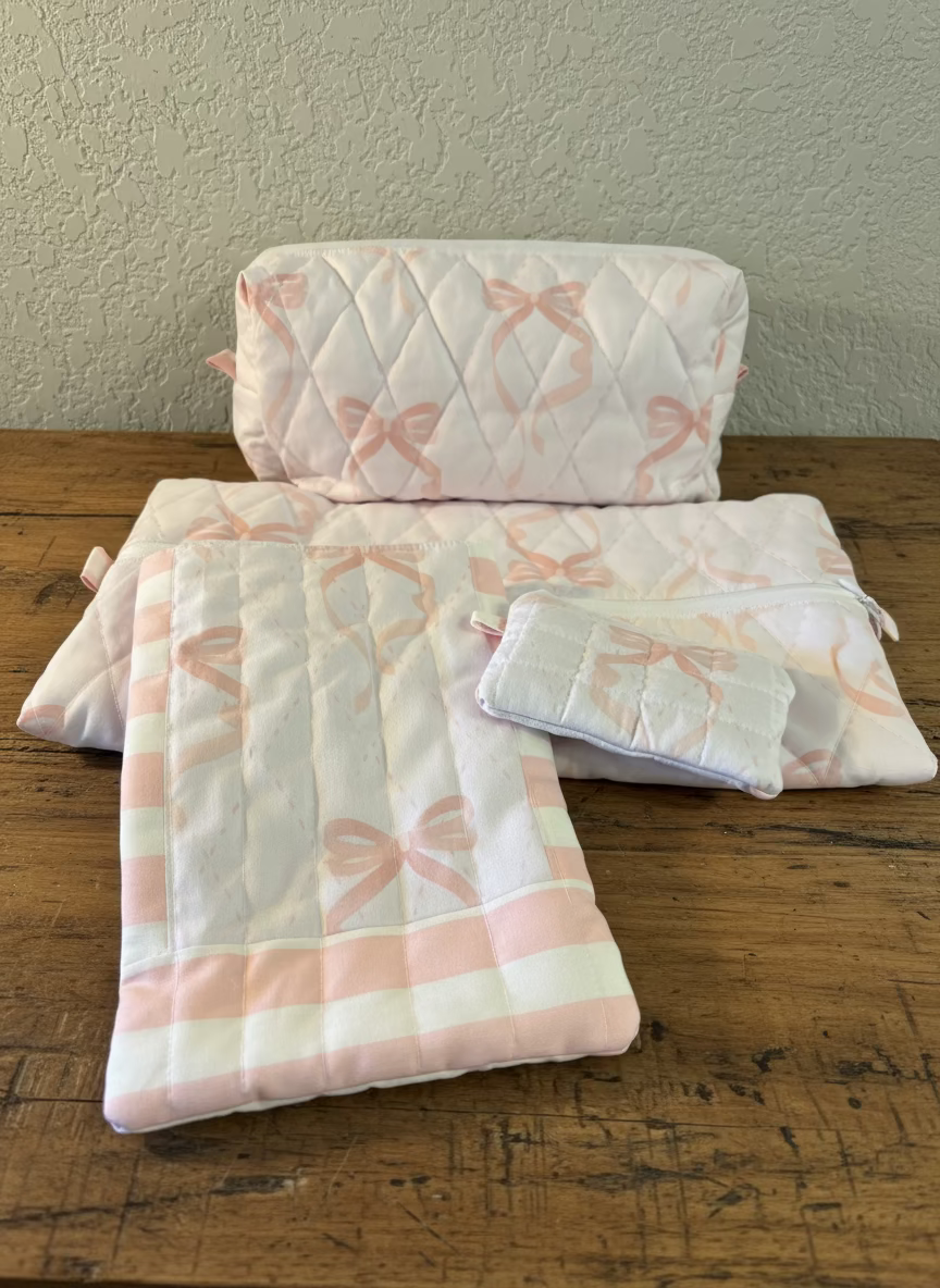 Blush and Bows Book Sleeves