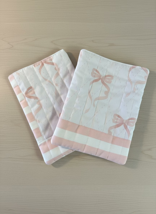 Blush and Bows Book Sleeves