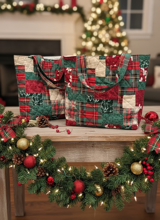 Quilted Christmas Tote