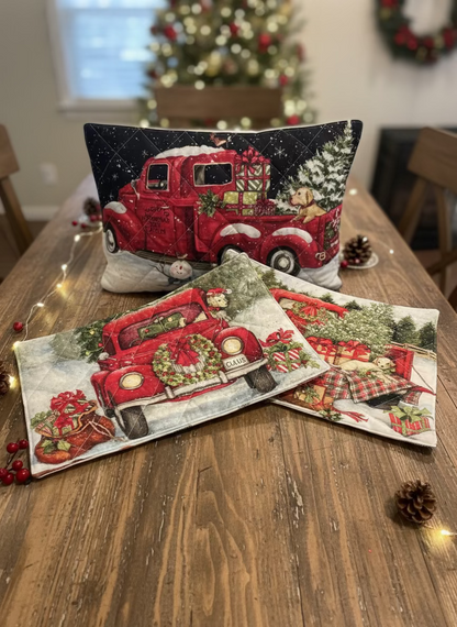 Quilted Christmas Placemat Sets