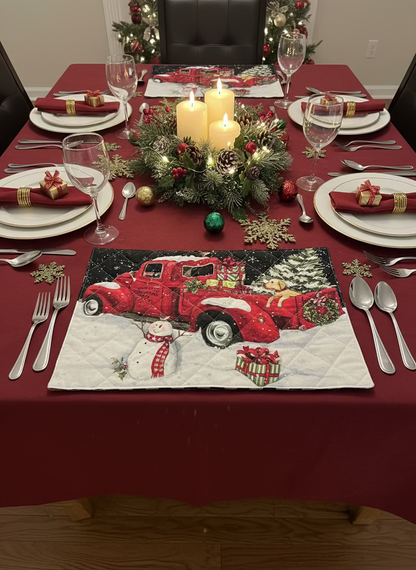 Quilted Christmas Placemat Sets