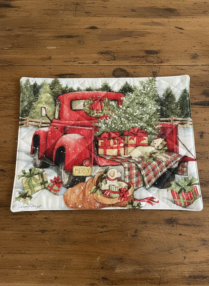 Quilted Christmas Placemat Sets