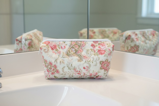 Paisley in Pink Boxed Makeup Bag