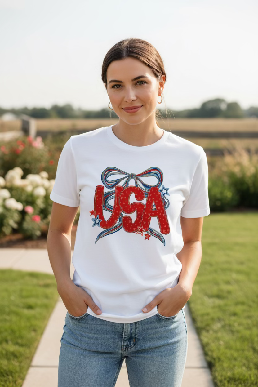 USA Ribbon Tshirt