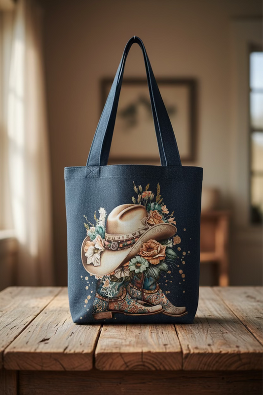 Cowgirl Boots Tote Bag