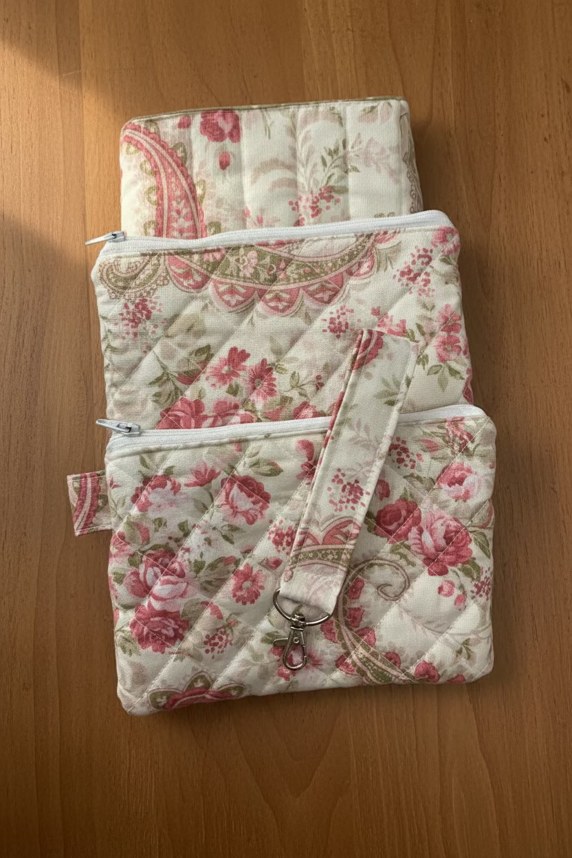 Pink Paisley Book & Pouch Set