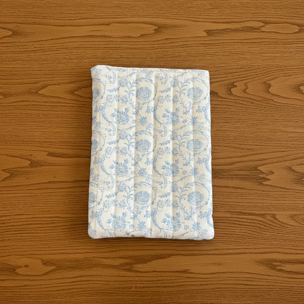 Light Blue Scrolls Book/Kindle Sleeve