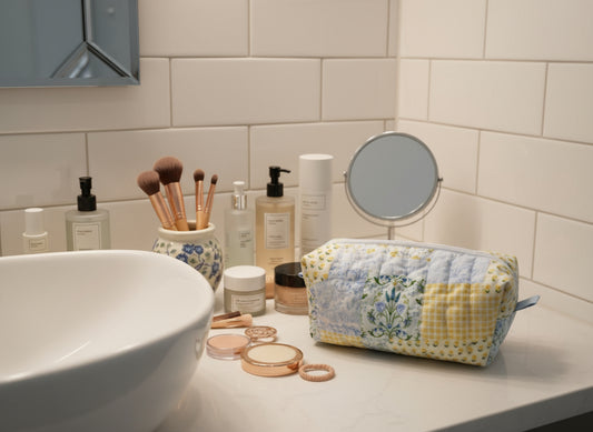 Floral Garden Boxed Cosmetic Bag