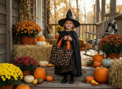 Glow in the dark Pumpkin Tote