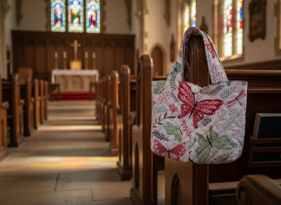 Bible Tote Spring Butterflies