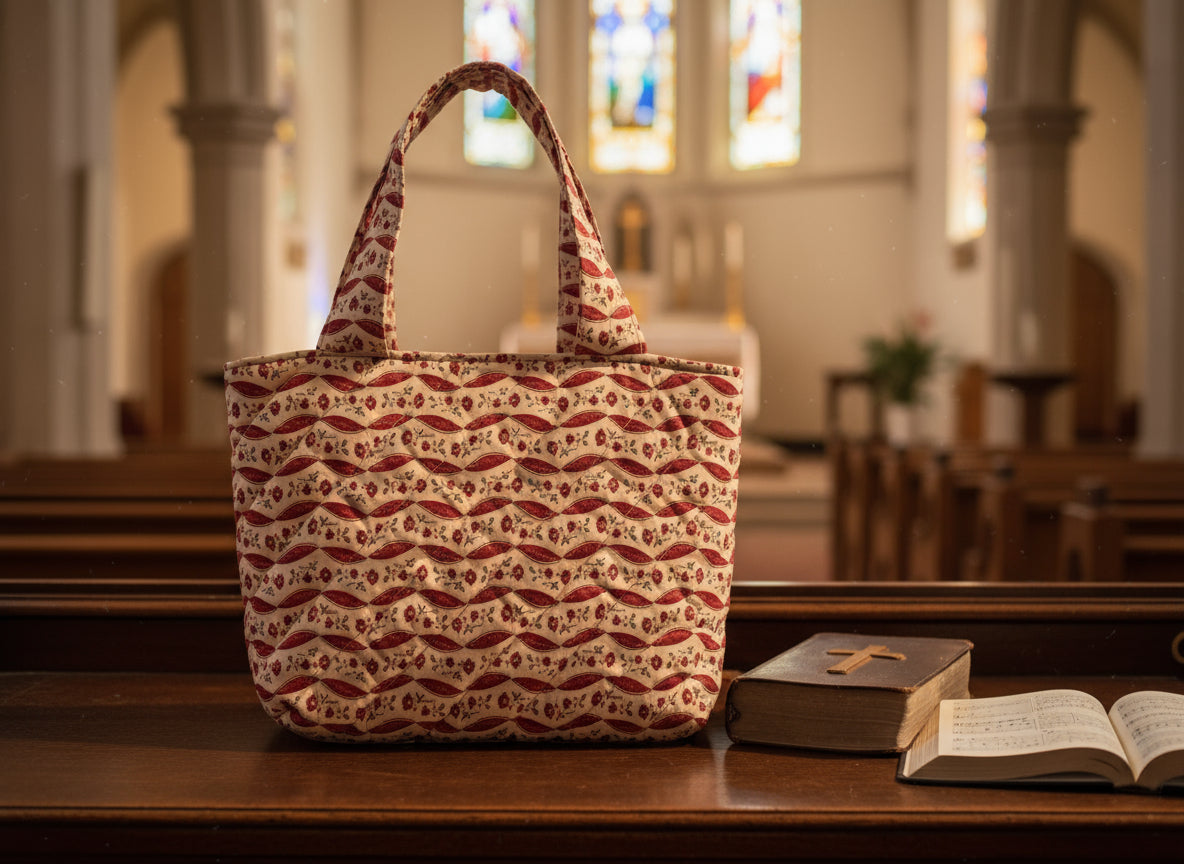 Bible Tote Red Ribbon